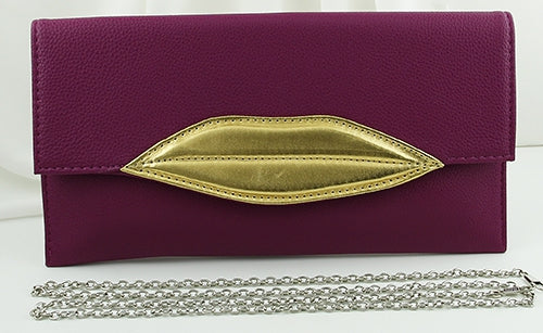 Lovely Lips Clutch - Pink Krush