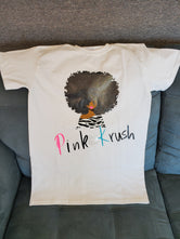 Afro Girl Pink Krush T-Shirt