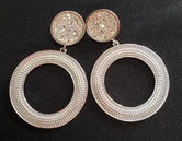 Circle Crystal Earrings