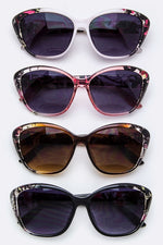 Abstract Pattern Sunglasses - Pink Krush