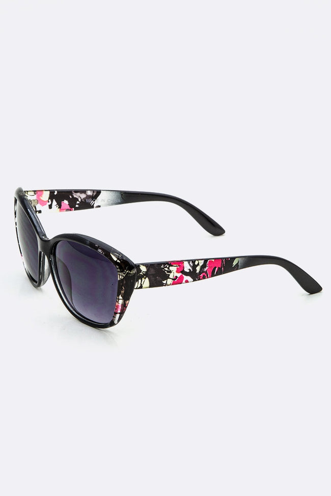 Abstract Pattern Sunglasses - Pink Krush