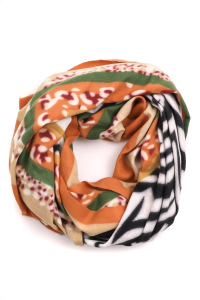 Animal Mixed Print Scarf