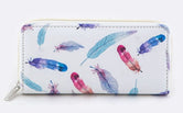 Feather Print Wallet