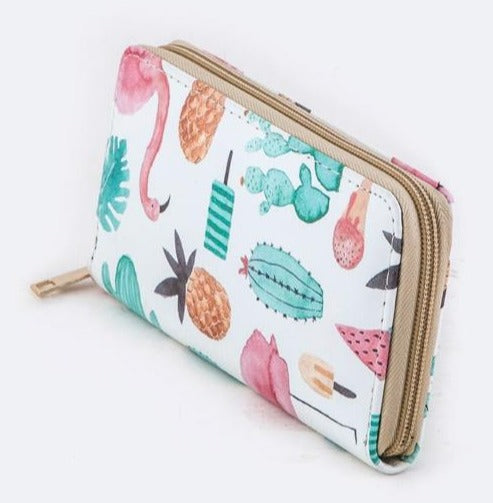 Flamingo Cactus Wallet - Pink Krush