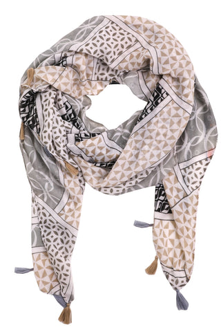 Geo Metric Print Scarf