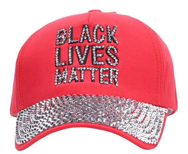 Black Lives Matter Rhinestone Cap