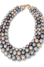 Layered Pearl Necklace Set.