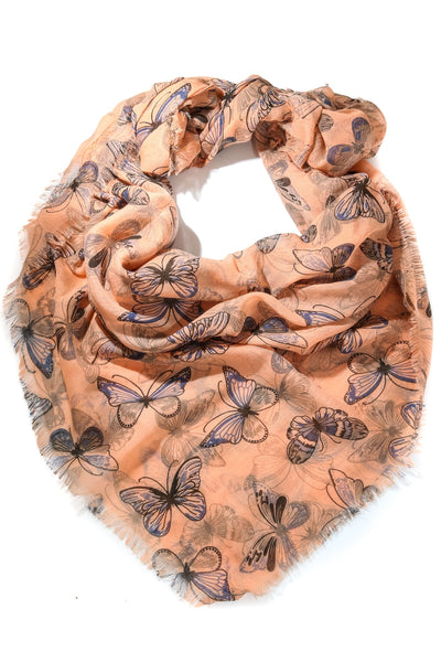 Butterfly Print Scarf