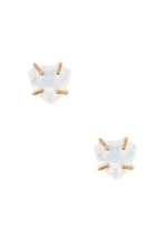 Multi Color Triangle Post Earrings - Pink Krush