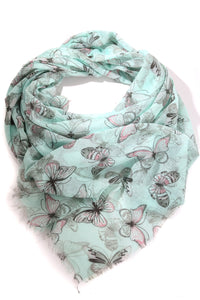 Butterfly Print Scarf