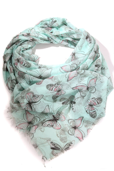 Butterfly Print Scarf