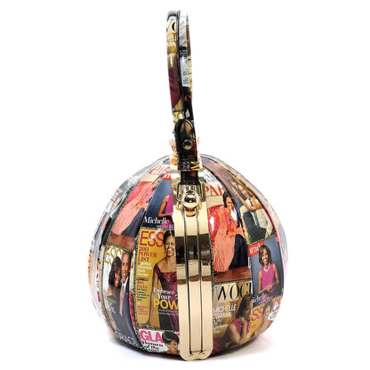 Michelle Jewel Ball Handbag - Pink Krush