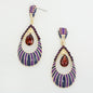 Multi Color Droplet Earrings - Pink Krush
