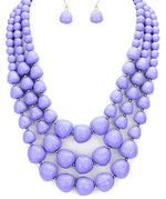 Multi Strand Bead Necklace Set