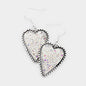 Rhinestone Heart Earrings