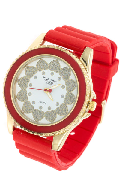 Heart Bling Watch - Pink Krush