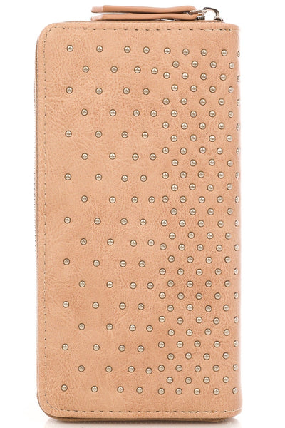 Studded Wallet - Pink Krush