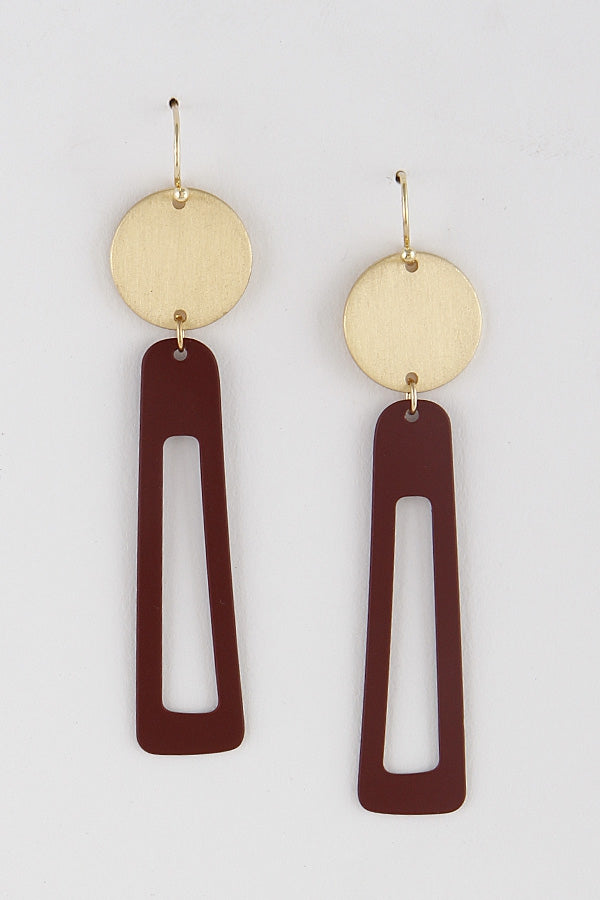 Rectangle Dangle Earrings