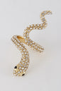 Snake Rhinestone Ring - Pink Krush