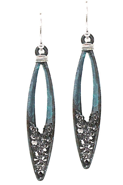 Stone Drop Earrings - Pink Krush