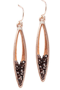 Stone Drop Earrings - Pink Krush