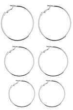 Set of Hoop Earrings - Pink Krush