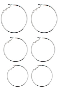 Set of Hoop Earrings - Pink Krush