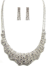 Glamour Rhinestone Necklace Set