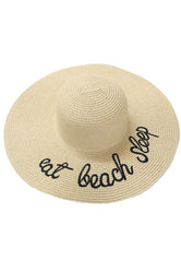 Eat Beach Sleep Sun Hat